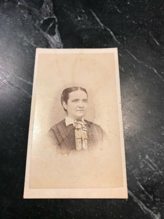 Rare Antique Photo Cabinet Card Cordelia A.  Greene Md Doctor Lyons Pike Ny