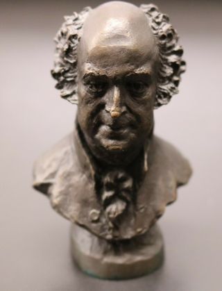 Presidential Bronze Bust John Adams 1797 - 1801 Franklin 1977