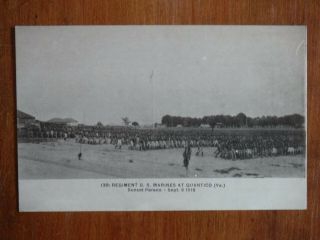 Virginia Va,  13th Regiment U.  S.  Marines At Quantico Sunset Parade,  1918