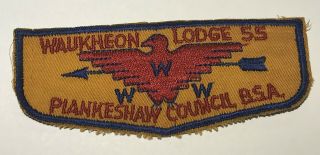 Oa Lodge 55 Waukheon First Flap Illinois Cl1