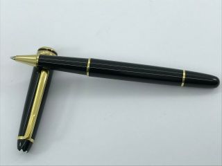 MONTBLANC MEISTERSTUCK 164 ROLLERBALL PEN M BLACK&GOLD PLATED MADE IN GERMANY 2
