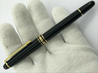 MONTBLANC MEISTERSTUCK 164 ROLLERBALL PEN M BLACK&GOLD PLATED MADE IN GERMANY 8