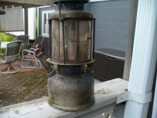 Old Antique 1925 - 3 Coleman Quick Lite Gas Lantern W Mica Globe