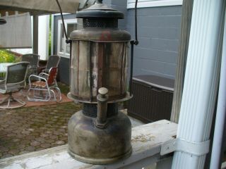Old Antique 1925 - 3 Coleman Quick Lite Gas Lantern w Mica Globe 2