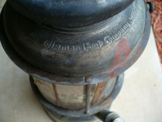 Old Antique 1925 - 3 Coleman Quick Lite Gas Lantern w Mica Globe 5