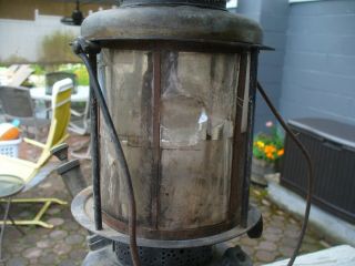 Old Antique 1925 - 3 Coleman Quick Lite Gas Lantern w Mica Globe 7