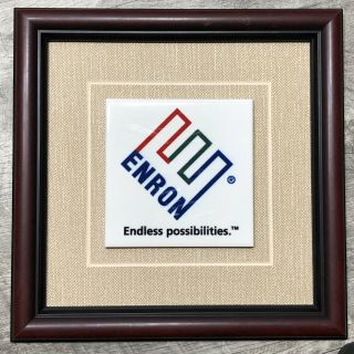 Enron Corporate Executive Office Tile Decor Only Given To Executives Rare