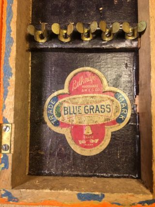 Vintage Blue Grass Belknap Auger Bits (9) Wood With Case 2