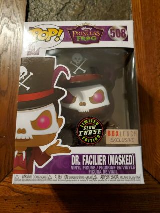 Funko Pop Disney Princess And The Frog Dr Facilier Glow Chase 508 Box Lunch
