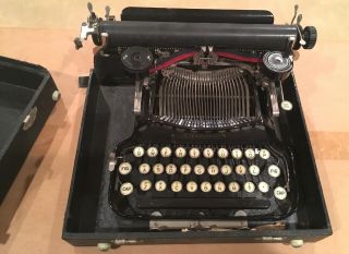 Antique Corona Portable Folding Typewriter W/case Model 3