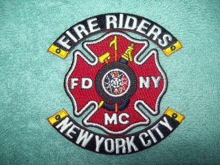 Fire Dept.  Patch - Fdny - Fire Riders Mc - York City