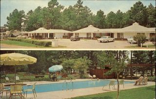 Tanglewood Lodge & Restaurant Shreveport Louisiana La Swimming Pool 1950s Cars