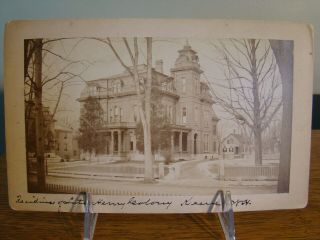 Keene N.  H.  Cabinet Card Residence Of The Late Henry Colony C.  1880