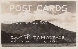 Rppc - Zan Of Tamalpais - Advertising Postcard - Mill Valley - Ca - Marin County
