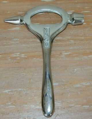 Vintage 1950 Silver Solid Metal Tmw Bar Tool Ice Pick Hammer Muddler Man Cave