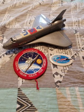 Vintage Space Shuttle Challenger Enterprise Columbia Toys Pin Patch Rare 80s 70s