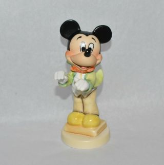 Rare Goebel Hummel Disney Mickey Mouse Band Leader Htf Figurine Conductor Figure