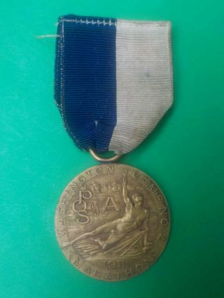C.  1911 Pos Of A Washington Camp No.  2 Marathon Swimming Medal