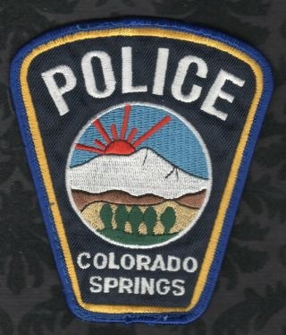 Colorado Springs Colorado Police Shoulder Patch Uniform Shirt Removed