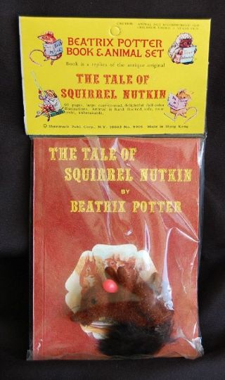 Beatrix Potter Figurine Book Set Tale Squirrel Nutkin Vintage From Closed Store