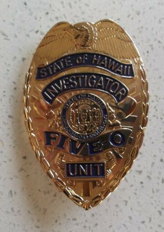 Hawaii Five - 0 Investigator Police Badge Prop