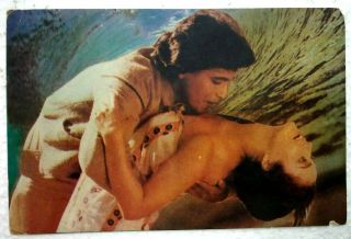 Bollywood Actors - Mandakini - Mithun - Post Card Postcard