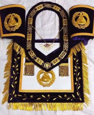 Masonic Deputy Grand Master Apron Collar & Cuff 