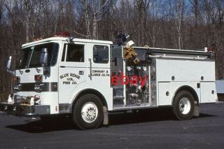 Blue Ridge Va Engine 8 1991 Pierce Dash 4x4 Pumper - Fire Apparatus Slide