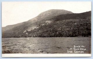 1904 - 1918 Rppc Lake George Black Mountain At Close Range Wooley Ballston Spa