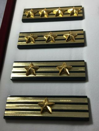 China Gift from Police Dept.  Commissioner of Taipei to Dignitary Epaulettes Set 7