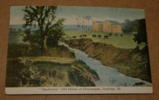 C1910 " Macktown " Old Home Of Hononegah Rockton Illinois Postcard Il