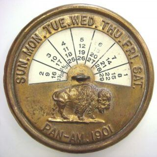 Perpetual Calendar - Pan - Am,  1901