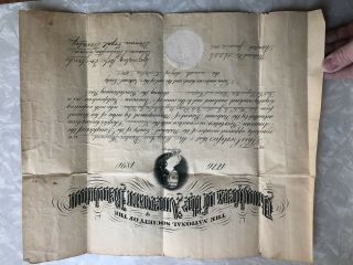 1800s Daughters Of The American Revolution Application Newspaper Provinance