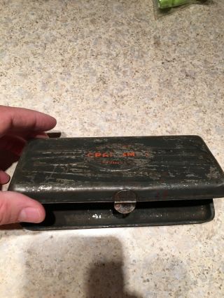 Old Vintage Craftsman Socket Set 1/4 " Drive Metal Case Just The Case