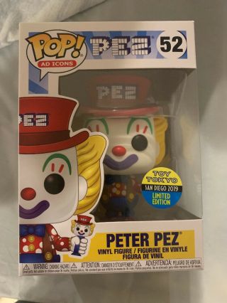 Sdcc 2019 Peter Pez Toy Tokyo Funko Pop Comic Con Exclusive Official Sticker