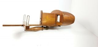 Vintage Wooden Handheld Stereoscope The " Paragon " Scope Stereo Photograph Viewer