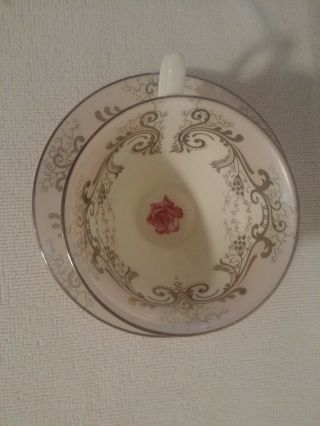 Althorp Princess Diana Tea Cup And Saucer Historical Spencer Estate Rose Pink 2