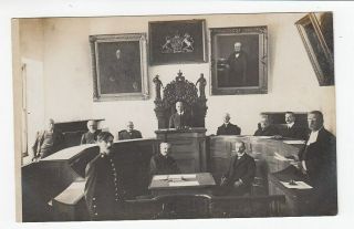 1913 Real Photo Postcard Judge Alderney Court