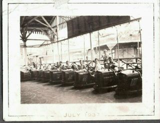 Photograph 1937 Bumper Cars Ride Rocky Point Amusement Park Rhode Island Photo