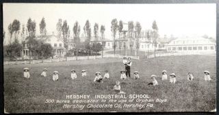 Postcard Advertising Hershey Industrial School - Chocolate Co.  Hershey Pa