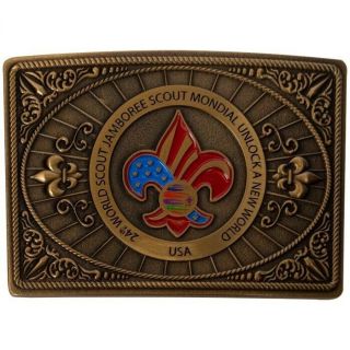 2019 World Scout Jamboree Usa Contingent Commemorative Metal Belt Buckle Rare