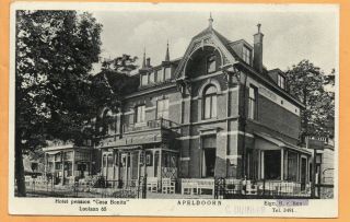 Apeldoorn Hotel Pension Casa Bonita Netherlands 1947 Postcard