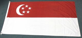 Gorgeous Maritime Flag Of Singapore 36 " By 72 "