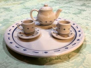 Longaberger Miniature Tea Set Collector 