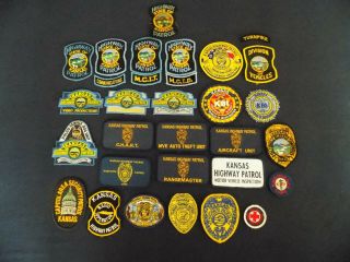 27 Kanasas Highway Patrol And State Patches