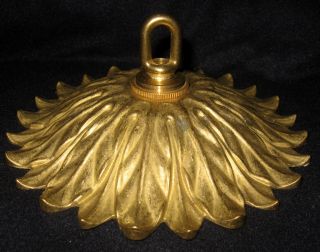 6 1/2 " Fancy Solid Brass Chandelier Ceiling Canopy Ornate Sunflower Floral