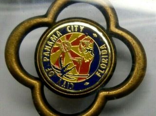 1989 Ceremonial Key to the City of Panama City Florida Encased in Lucite 3