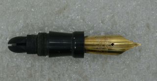 1926 Senior Parker Duofold Lucky Curve 14k Gold Fountain Pen Nib W/lc Feed & Sec