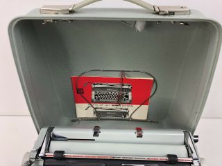 Hermes 3000 Portable Typewriter W/Case 4