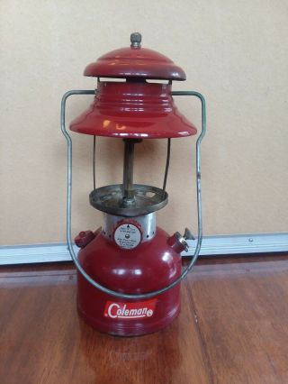 Vintage Coleman Lantern Red Model 200a 1962